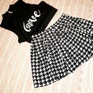 Crop top and Pleated Skirt
